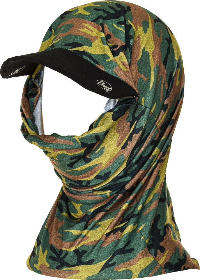 Tarnfarbener Multifunktionsschlauch mit Visier 64700 unisex