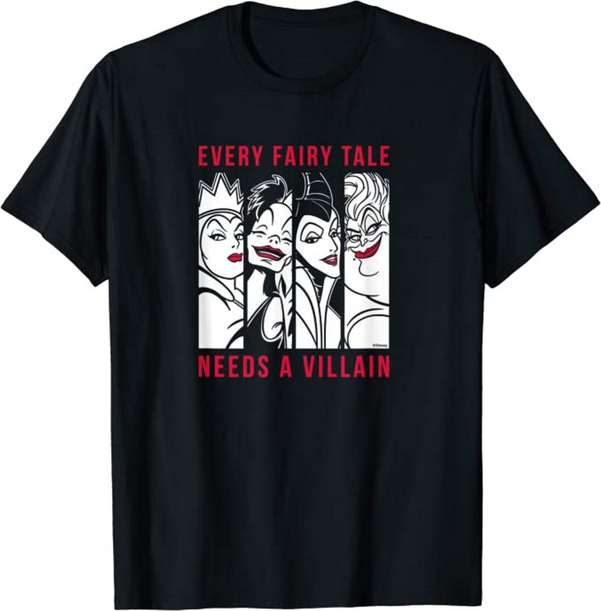 Disney - "Every Fairy Tale Needs A Villain" T-Shirt für Herren (Schwarz)