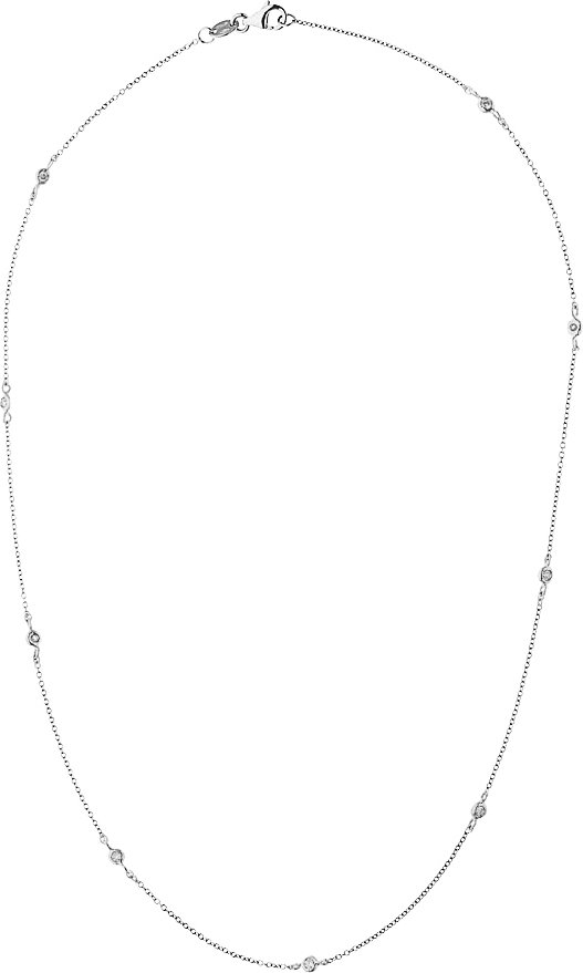 DIADEMA - Halskette Tiffany's - 9 Diamanten - Weißgold