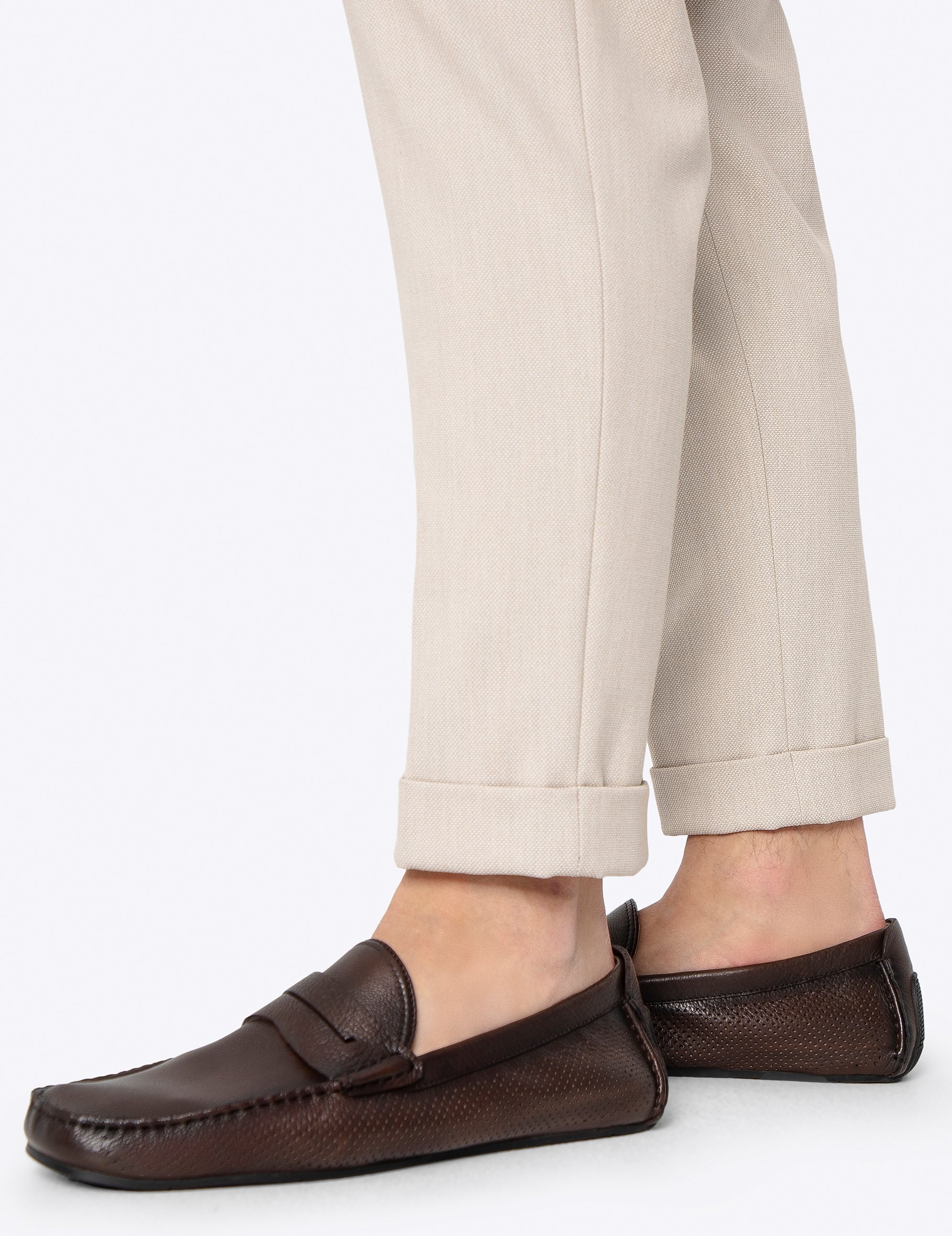 Wittchen Herren-Slipper aus braunem Naturleder