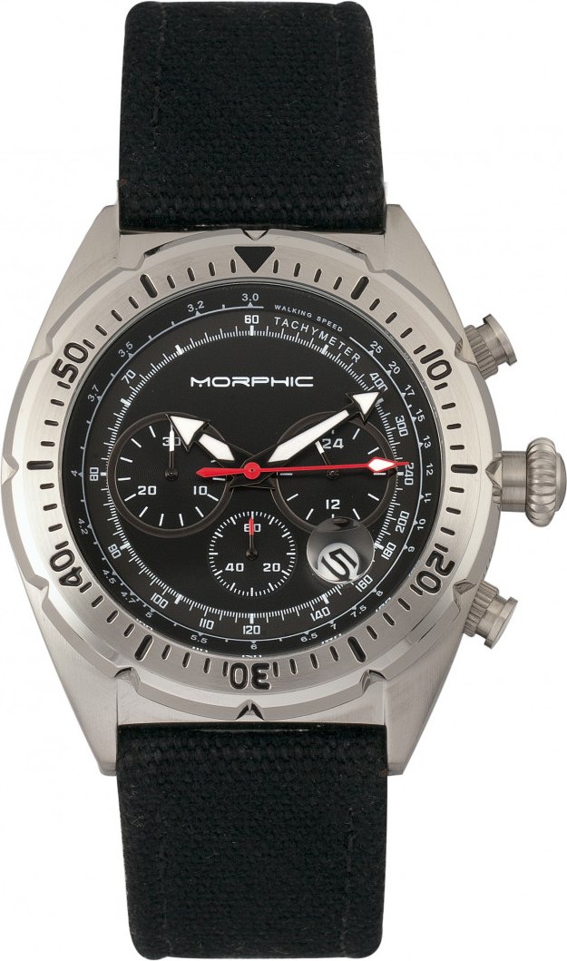 Morphic M53 Serie Chronograph mit Lederarmband und Datumsanzeige