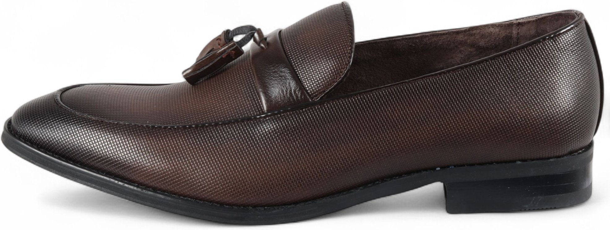 Herren Braune Klassische Loafer mit Quaste Formelle Schuhe