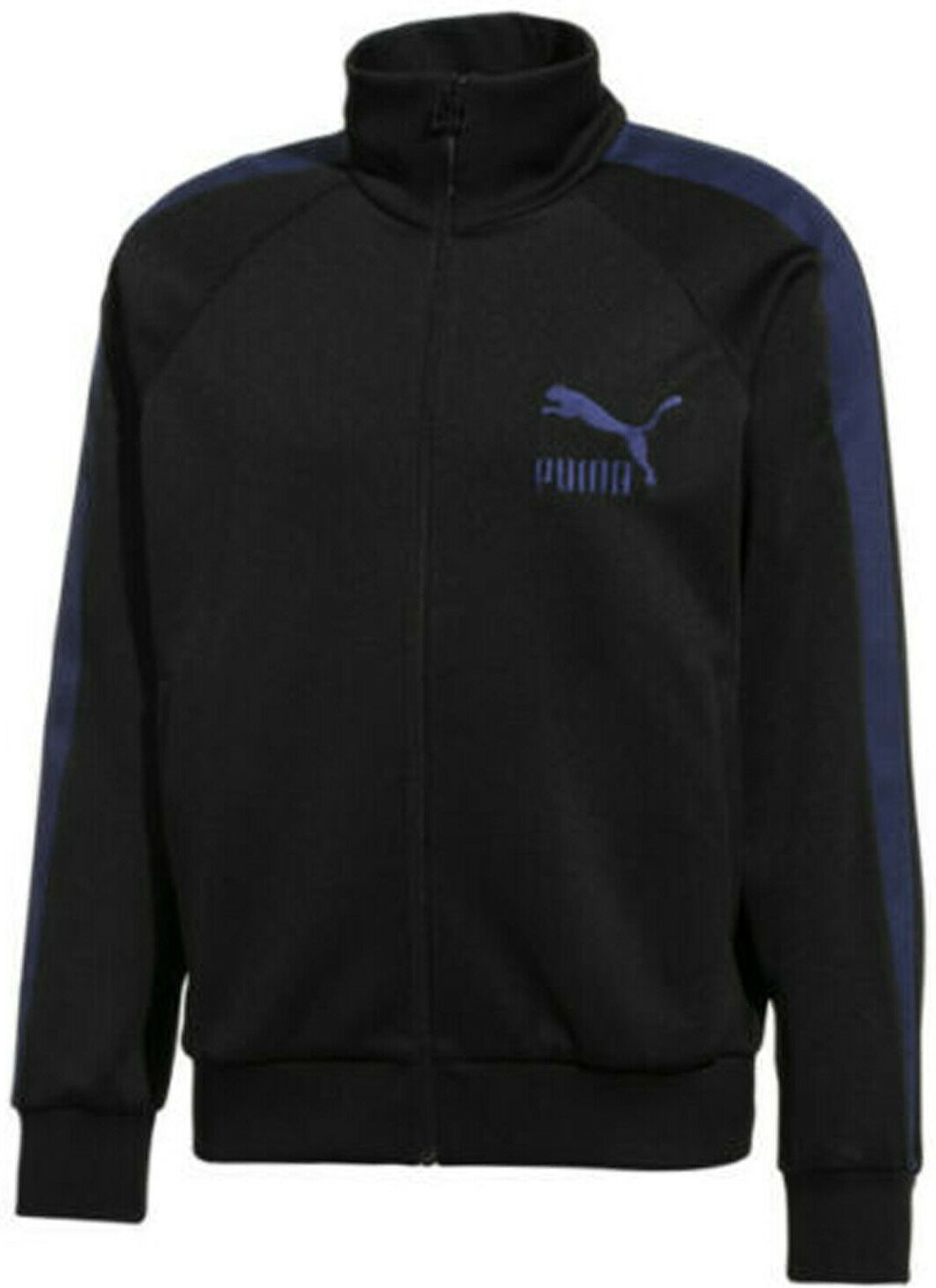 Puma X Poggy Reißverschluss UP Herren Track Top Trichter Jacke schwarz 576753 01