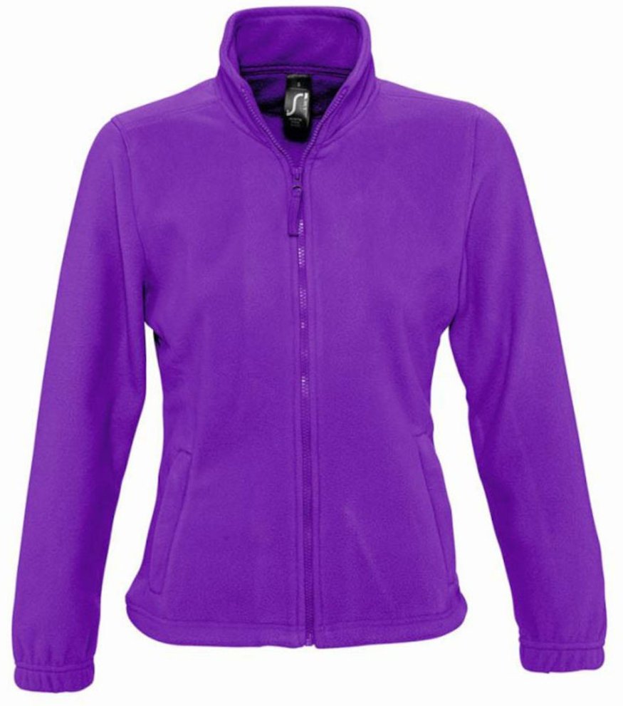 SOLS Womens/Ladies North Full Zip Fleece Jacket (dunkelviolett)