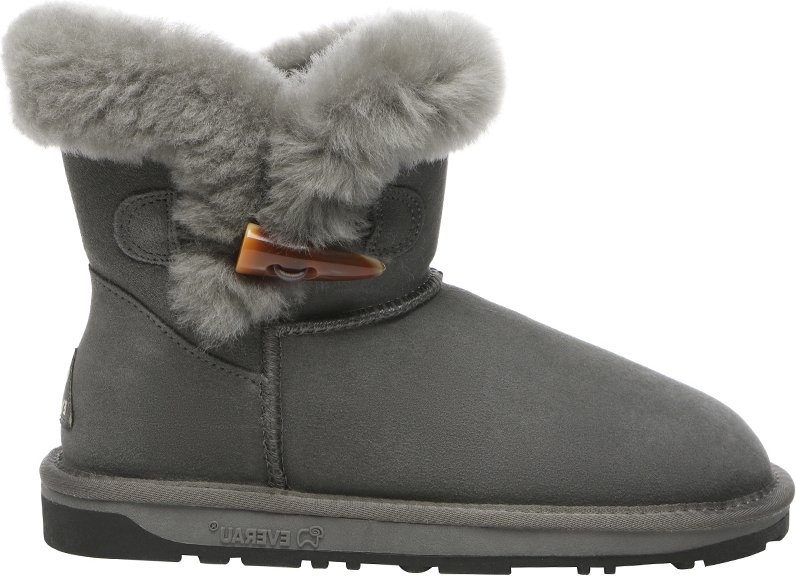 EVER AU Damen Robin Horn Toggle Knopf Mini Stiefel