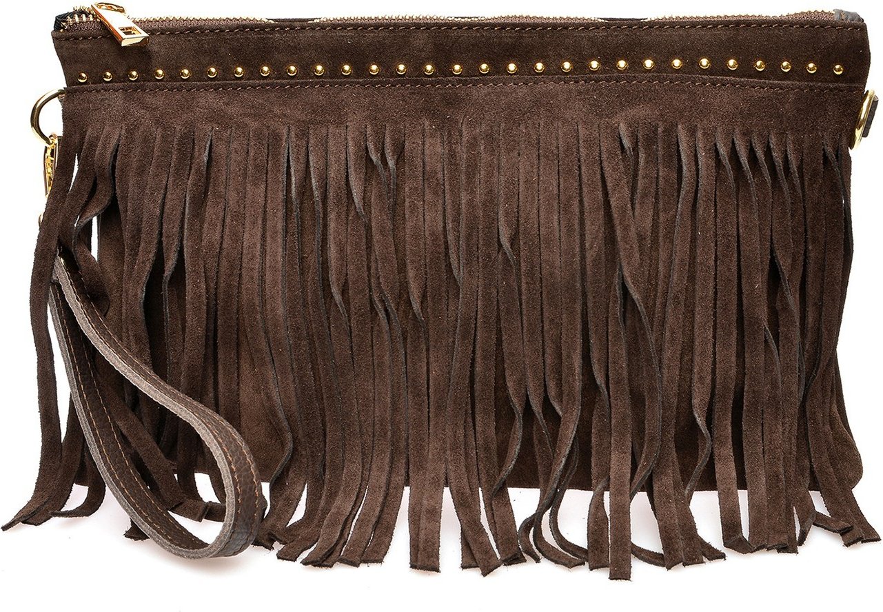 Anna Luchini Bordeauxfarbene Lederhandtasche