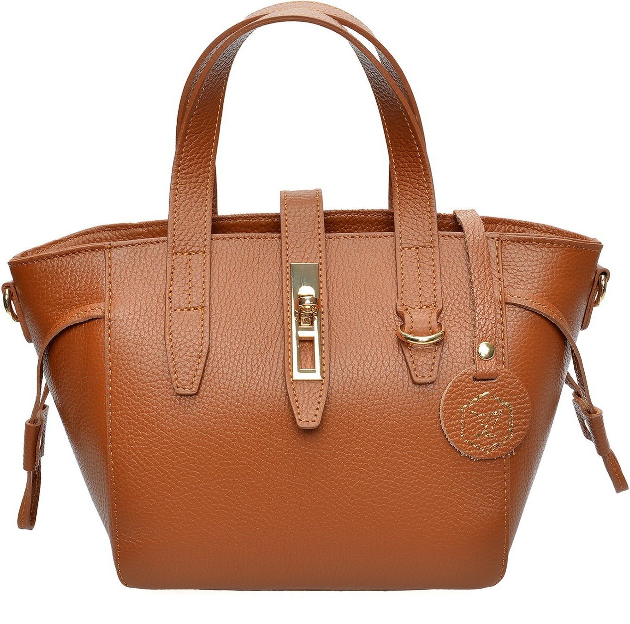 Luisa Vannini Braune Ledertasche