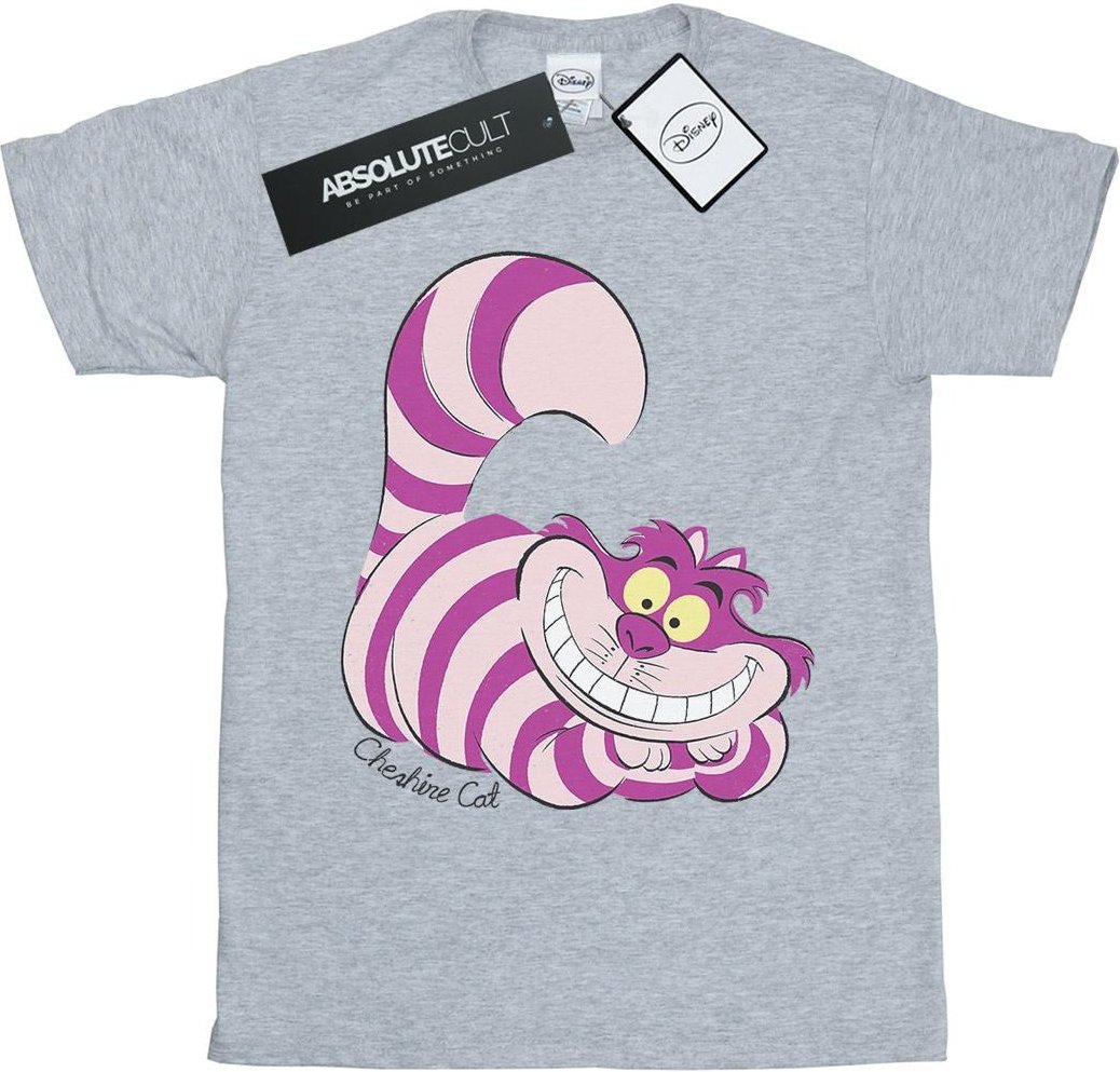 Disney - "Alice In Wonderland Cheshire Cat" T-Shirt für Mädchen (Grau)