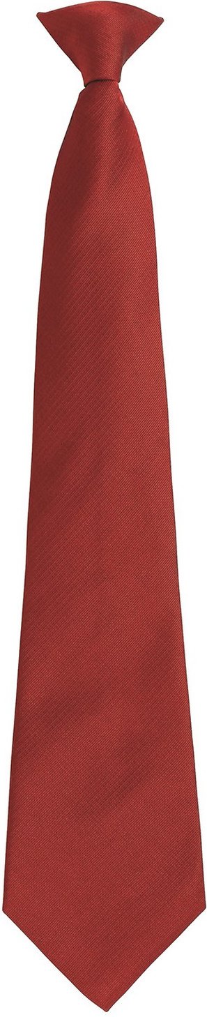 Premier - "Colours Fashion" Krawatte Zum Anklemmen für Herren/Damen Unisex (Burgunderrot)