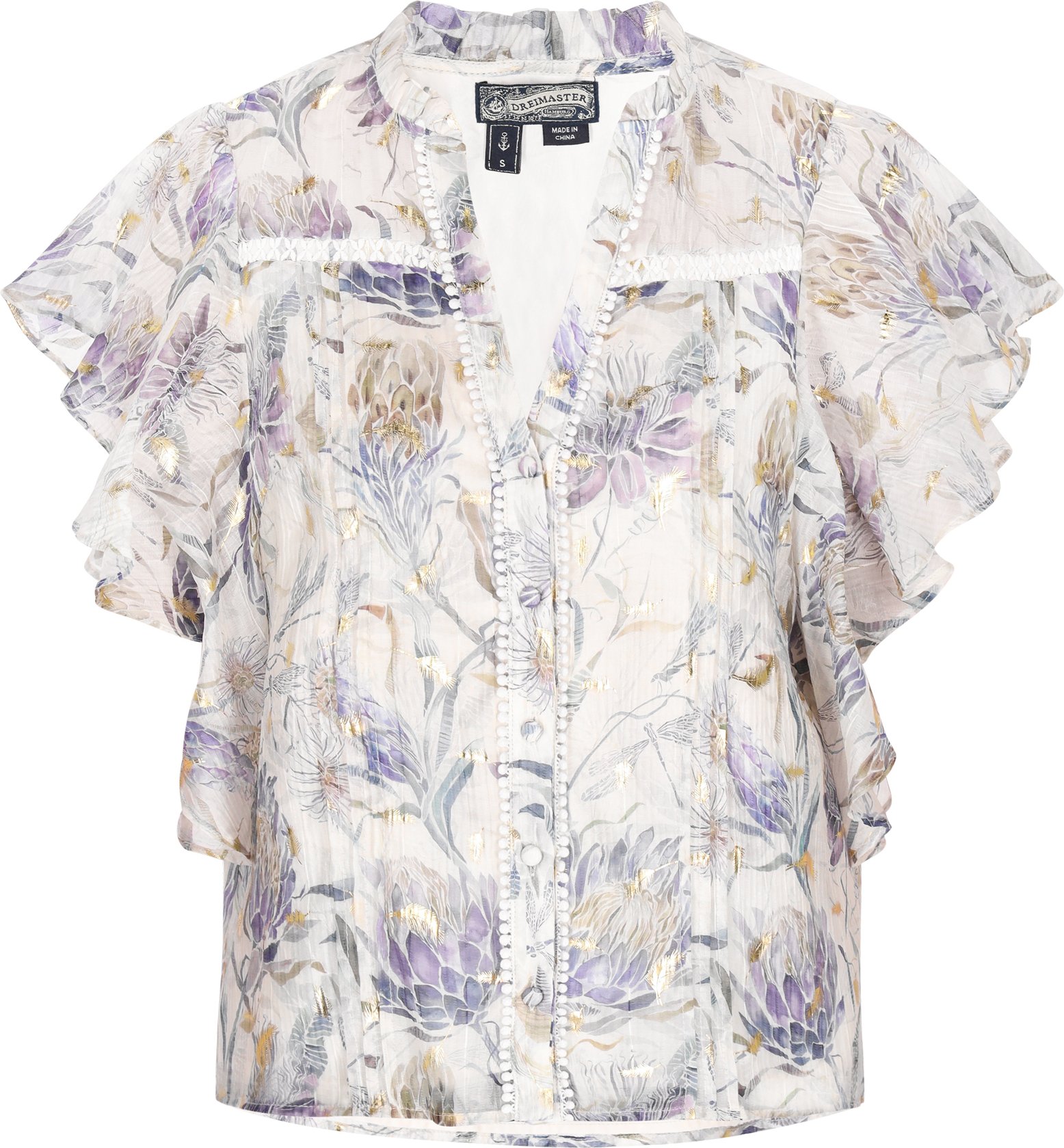 Dreimaster Bluse Frauen Blau