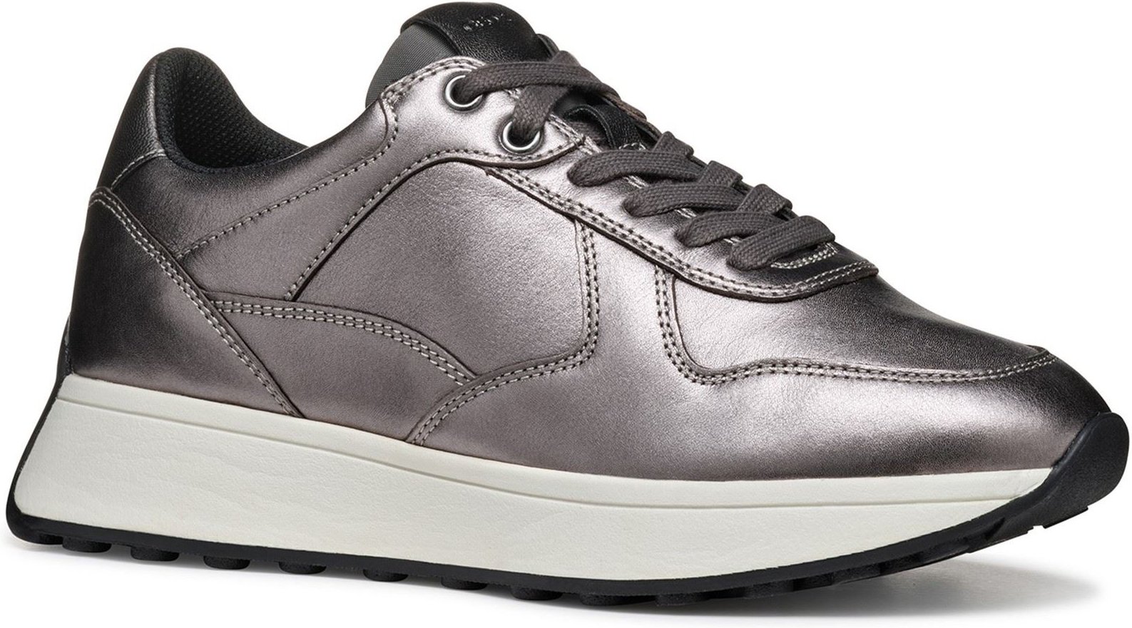 Geox D Amabel A Leder Women's Gun Turnschuhe