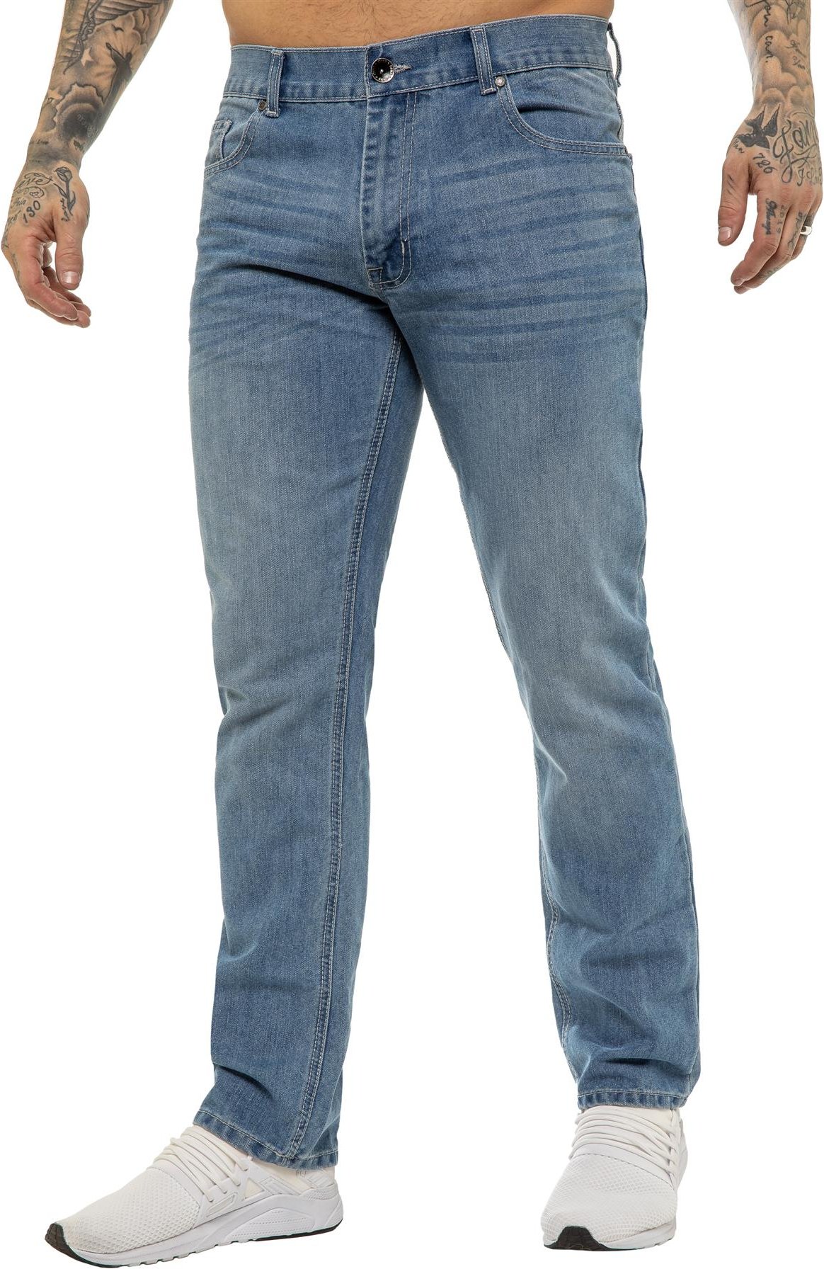 Enzo | Herren Regular Fit Straight Leg Jeans