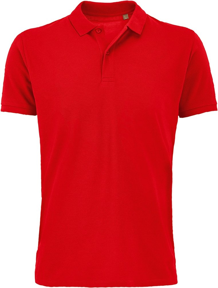 SOLS Herren Planet Pique Bio-Poloshirt (Rot)