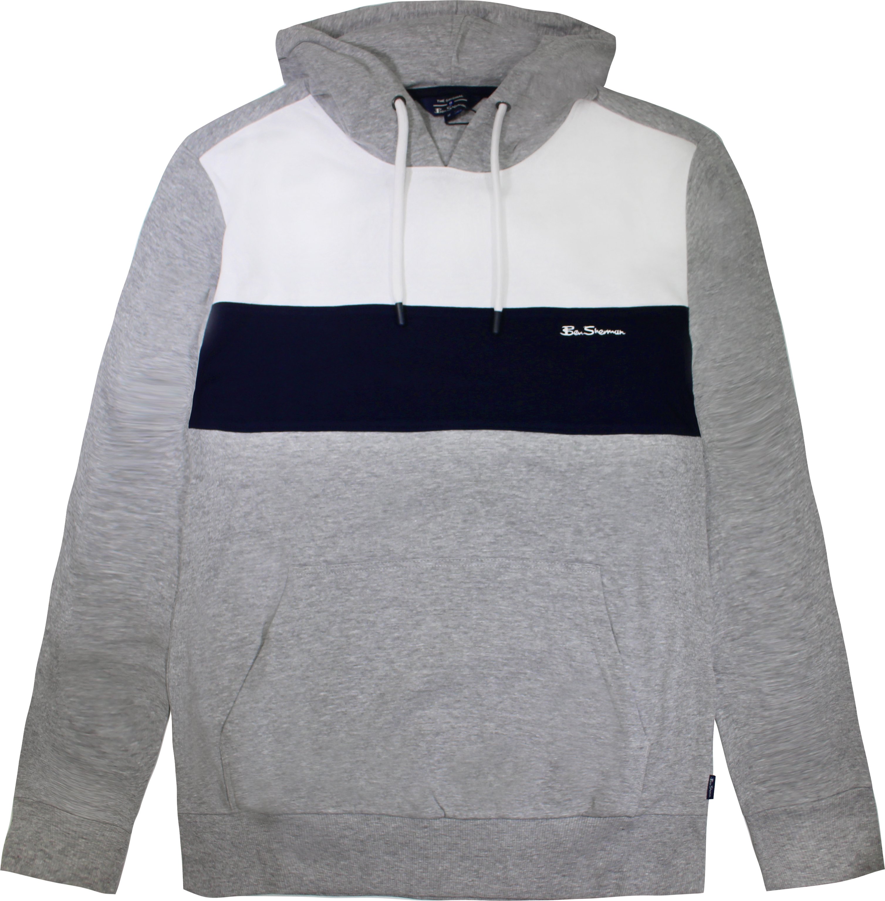 Ben Sherman getäfelter Herren -Grey Hoodie