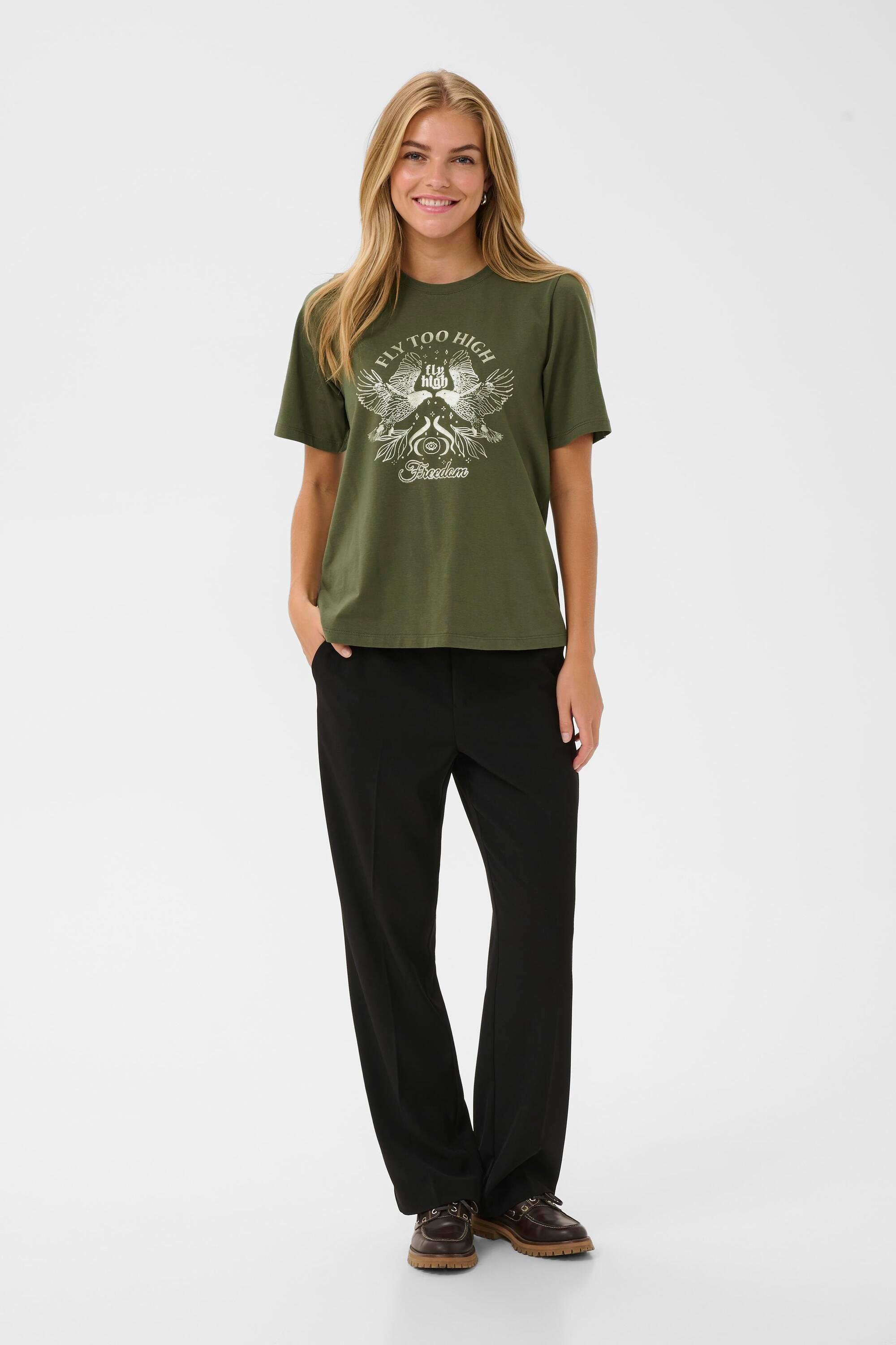 T-shirt CUtaya T-shirt Relaxed fit olive