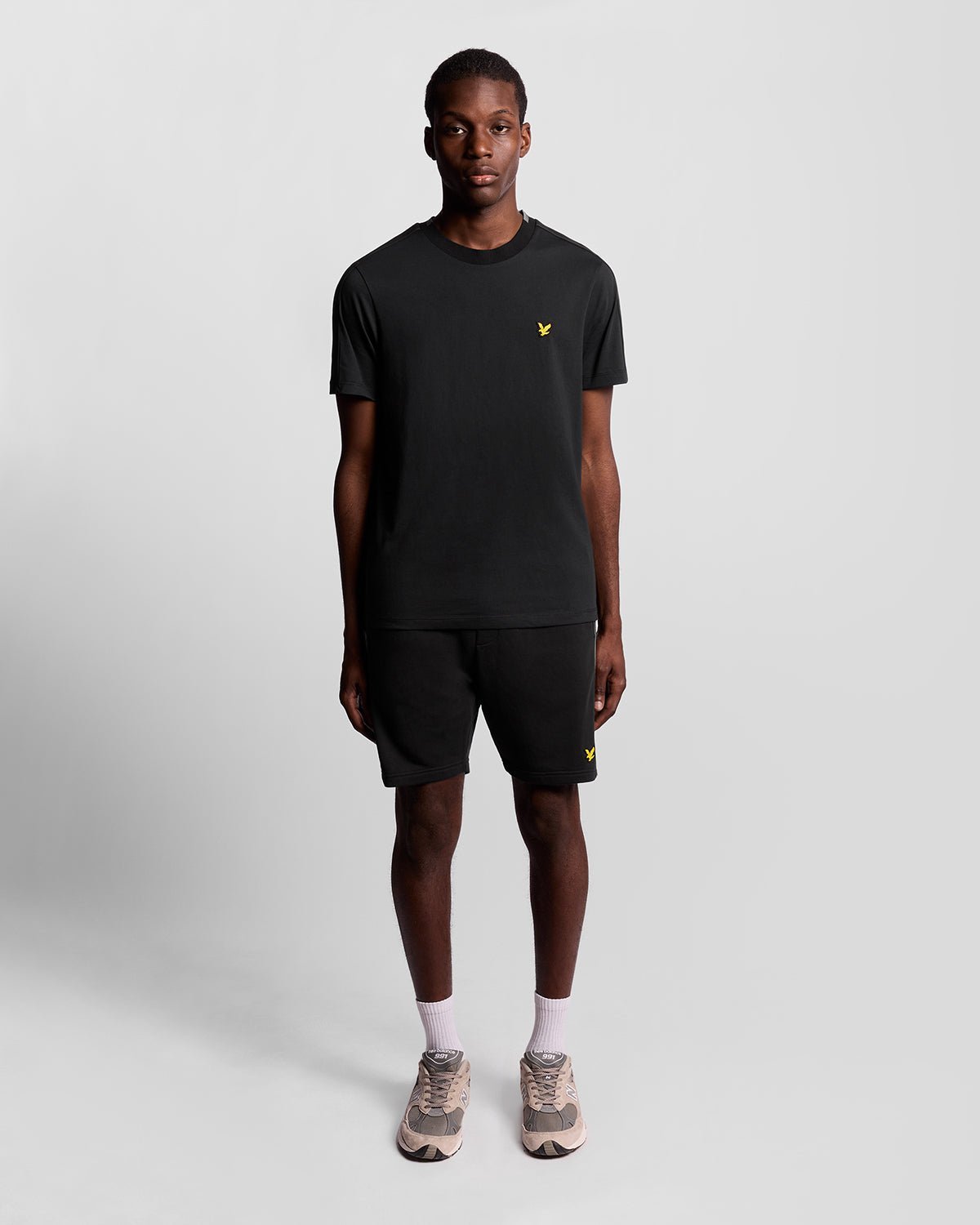 Lyle & Scott Sports Tape Sweatshorts – Schwarz