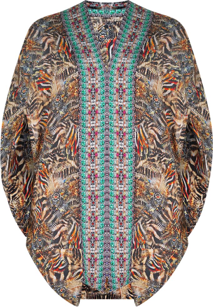 Inoa Steinadler Mehrfarbig Kurzer Kimono