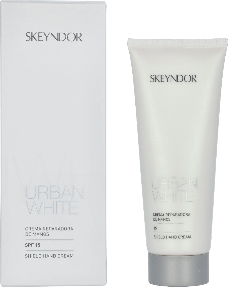 Skeyndor Urban White Shield Hand Cream SPF15.