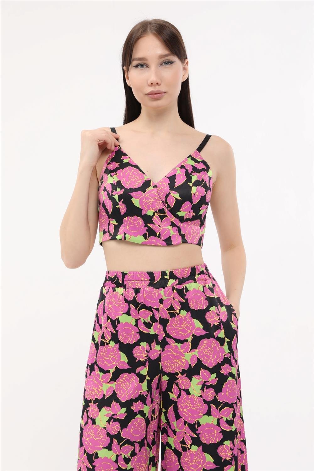 Blumen Bustier Top