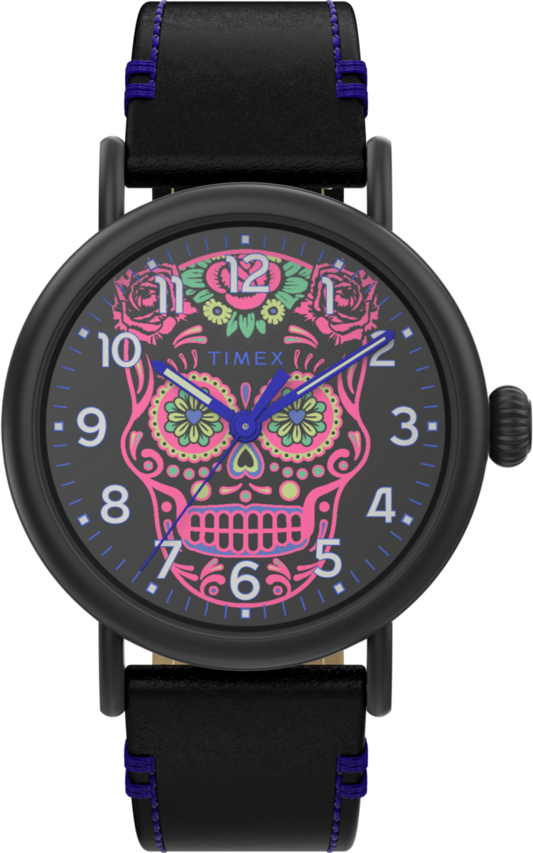 Timex Waterbury Standard Dia De Los Muertos Schwarz Herren Armbanduhr TW2V67600