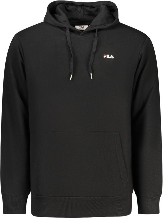 Fila Schwarzer Baumwoll-Herrenhoodie