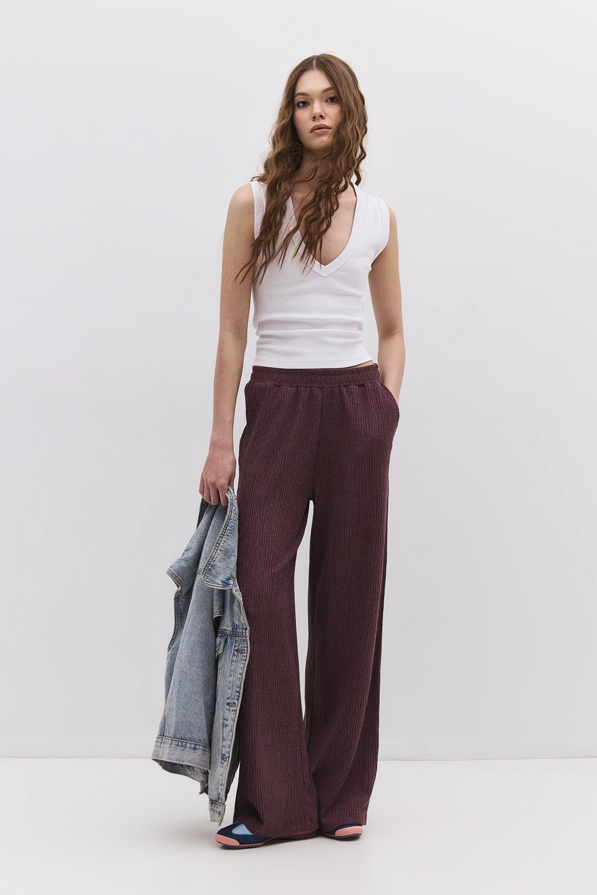 Strukturierte Freizeithose