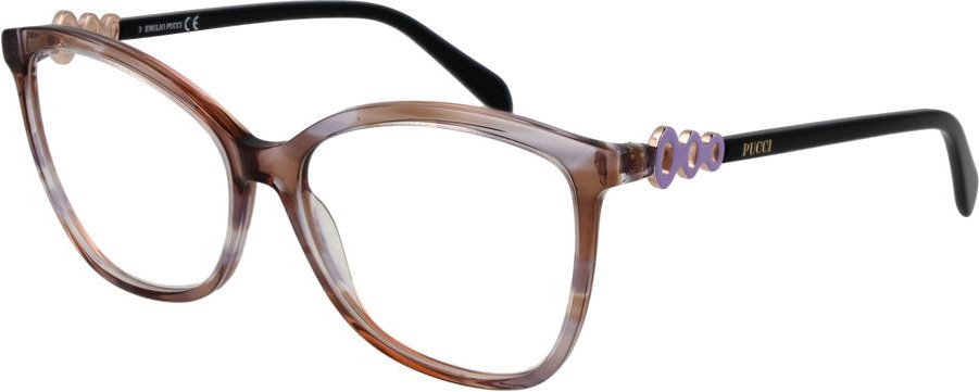 Braune Kunststoffbrille (Fassung)