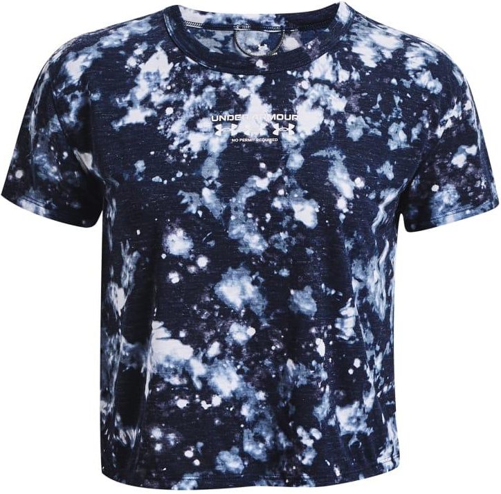 Thumbnail - Under Armour - "Run Trail" T-Shirt für Damen (Mitternachtsblau/Weiß/Blau)