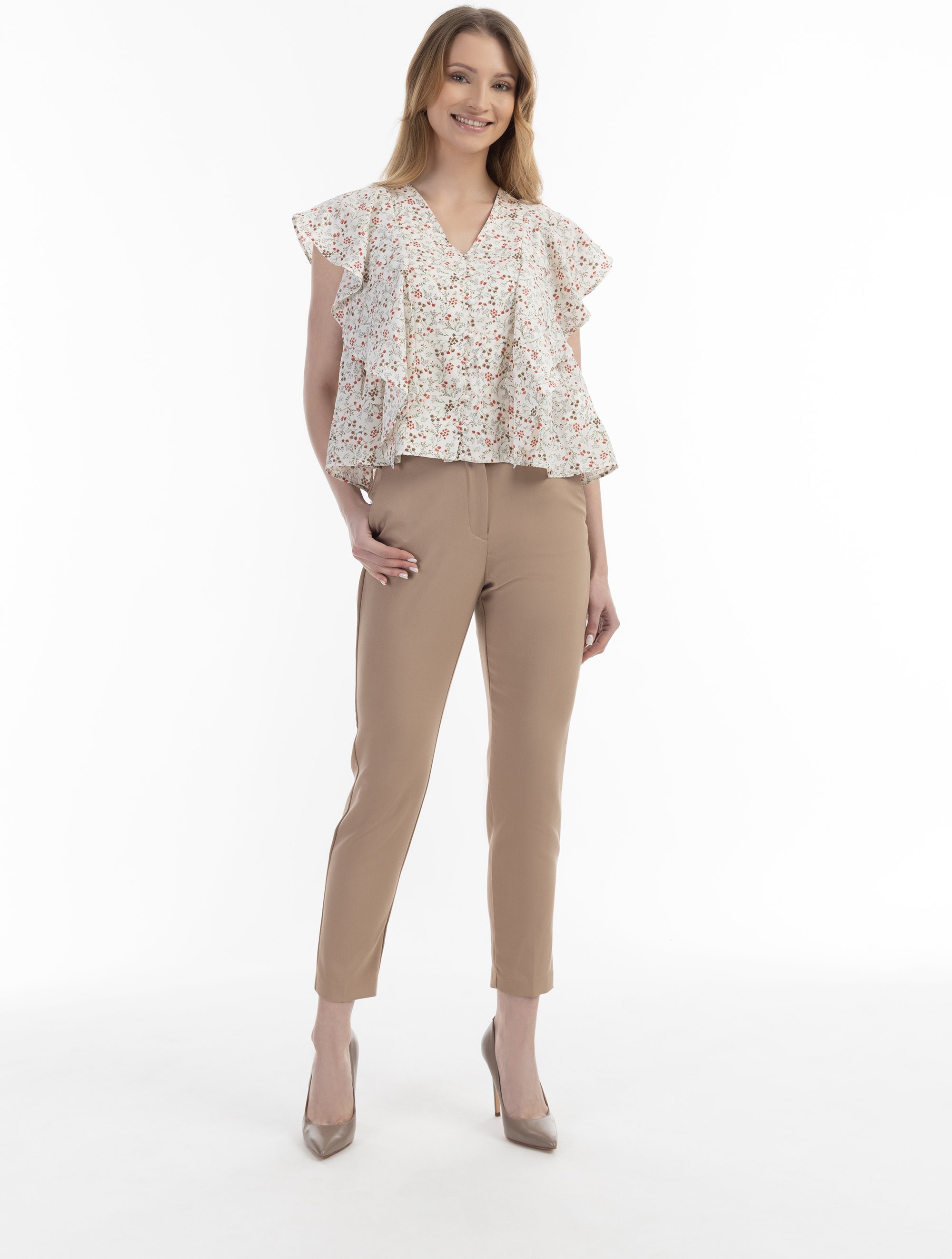 usha Blouse à manches courtes