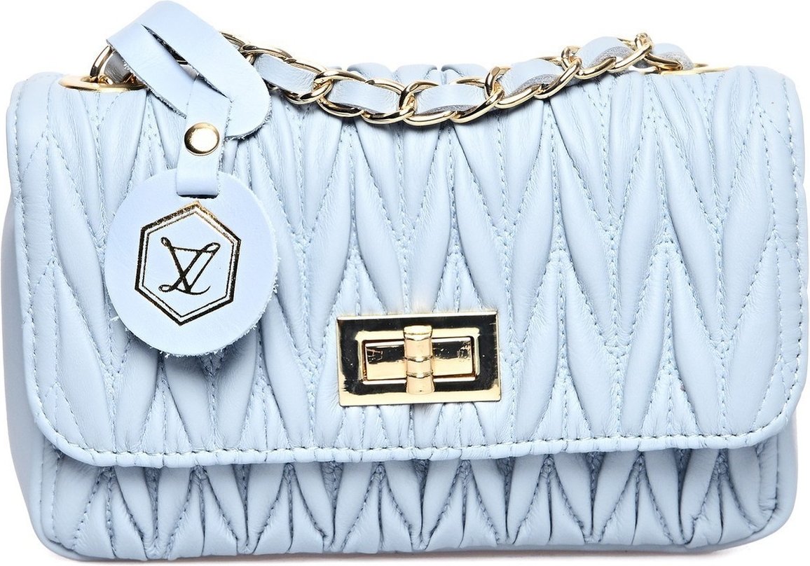 Luisa Vannini Türkis Rindsledertasche