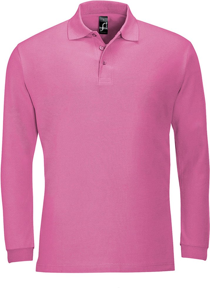 SOLS Winter II - Polo à manches longues - Homme (Rose)