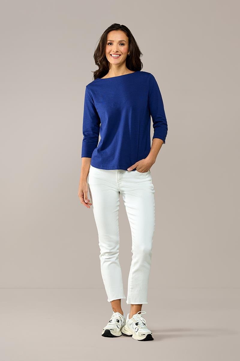 Caroline Tensen Oxford-Oberteil, Marineblau