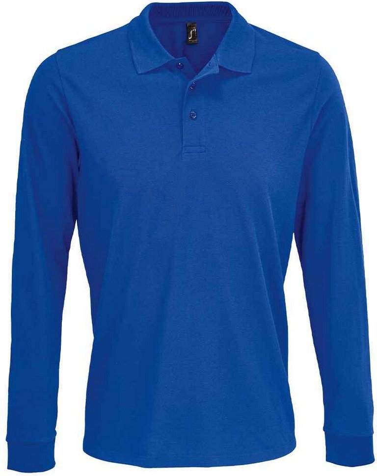 SOLS Unisex Adult Prime Pique Langarm-Poloshirt (Königsblau)