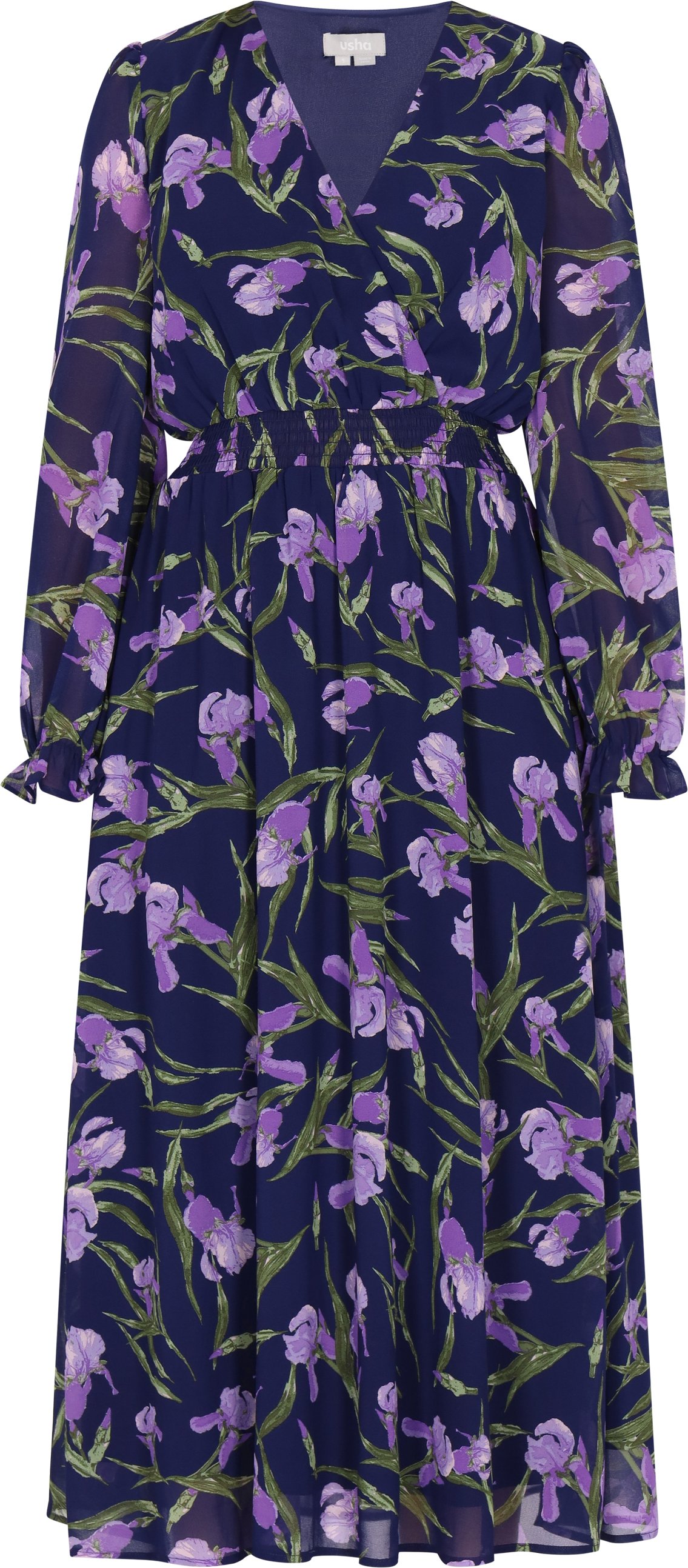 usha Kleid Damen Blau Mehrfarbig