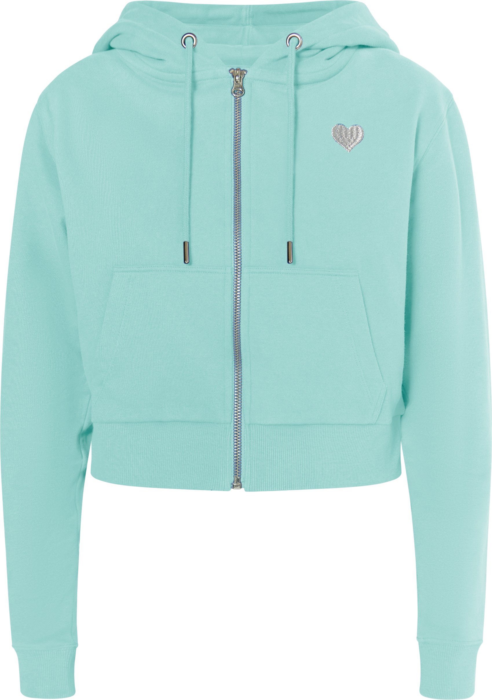 Mymo Kapuzenpullover mit Reißverschluss Damen Aqua