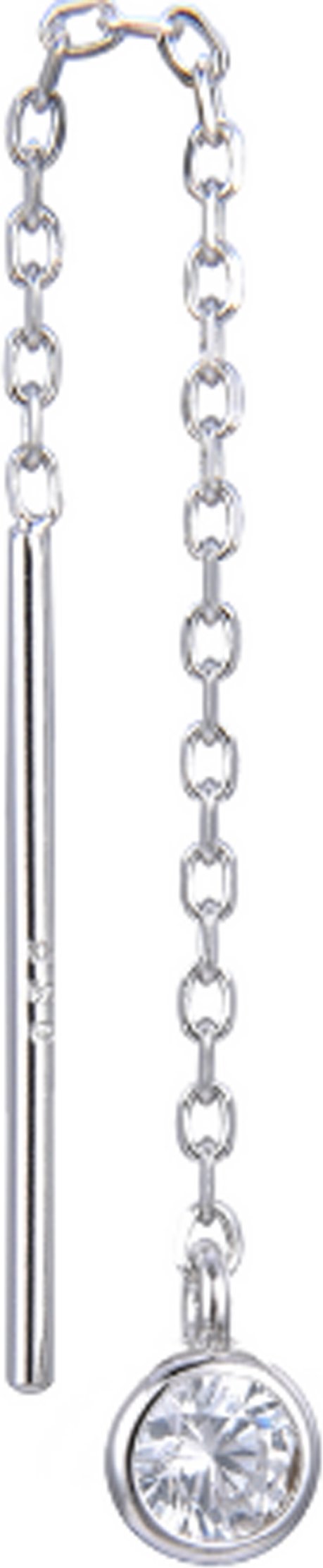 Gena.paris 'Round' Damen Ohrhänger aus 925er Sterling Silber - Silber GBO1530/35-W