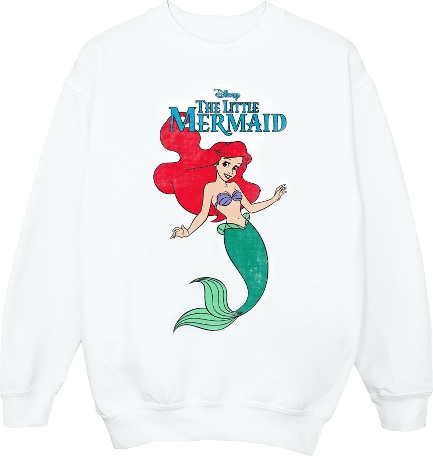 Disney - "The Little Mermaid" Sweatshirt für Mädchen (Weiß)