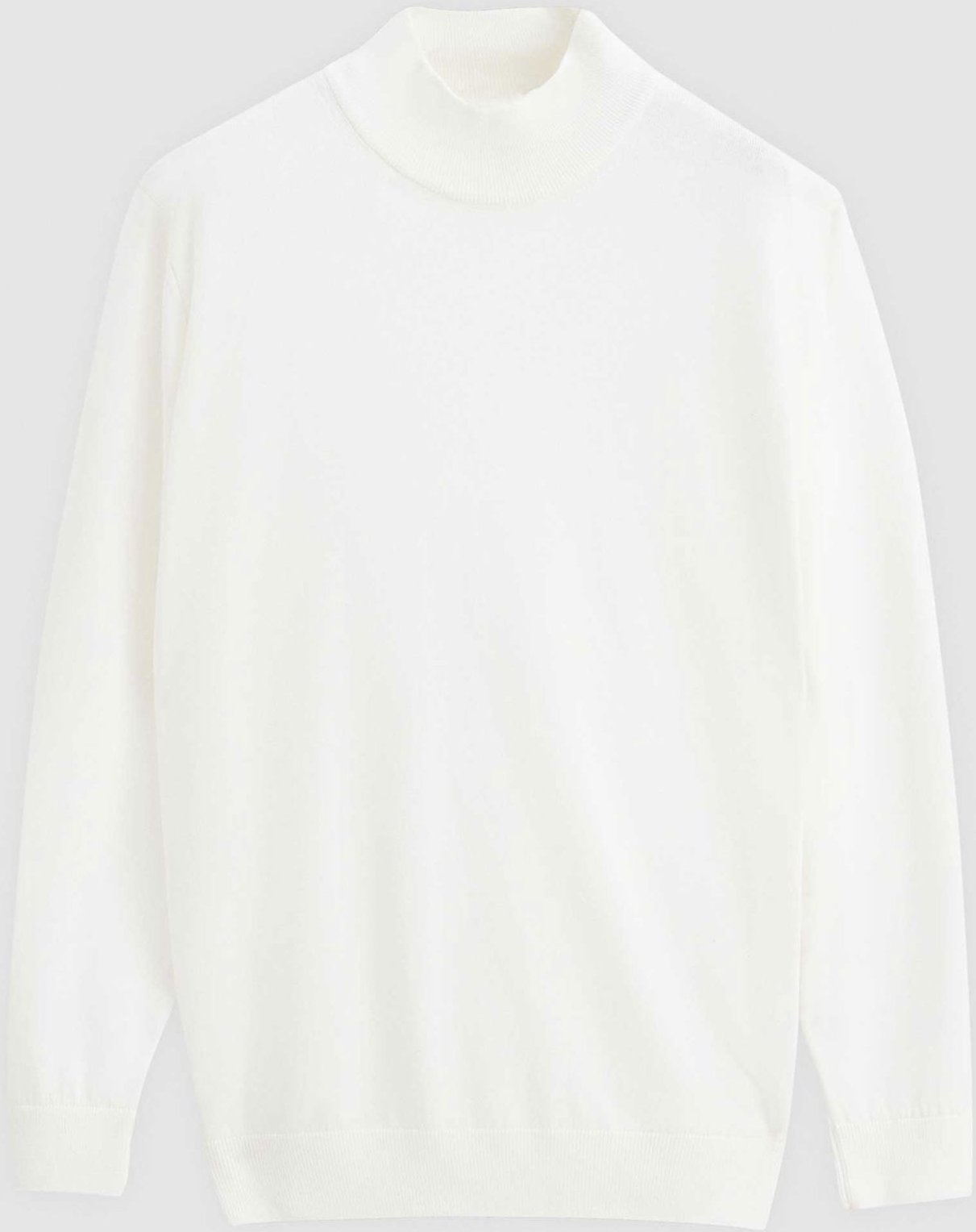 Thumbnail - Ds Damat Regular Fit Baumwollmischung Halb-Rollkragen-Strickpullover