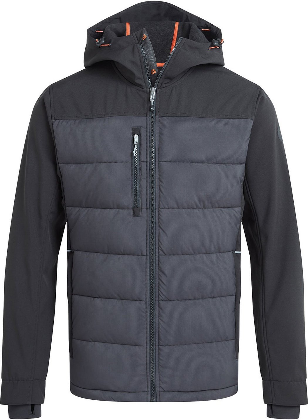 Craghoppers - "Castleford" Hybridjacke für Herren (Schwarz/Anthrazitgrau)
