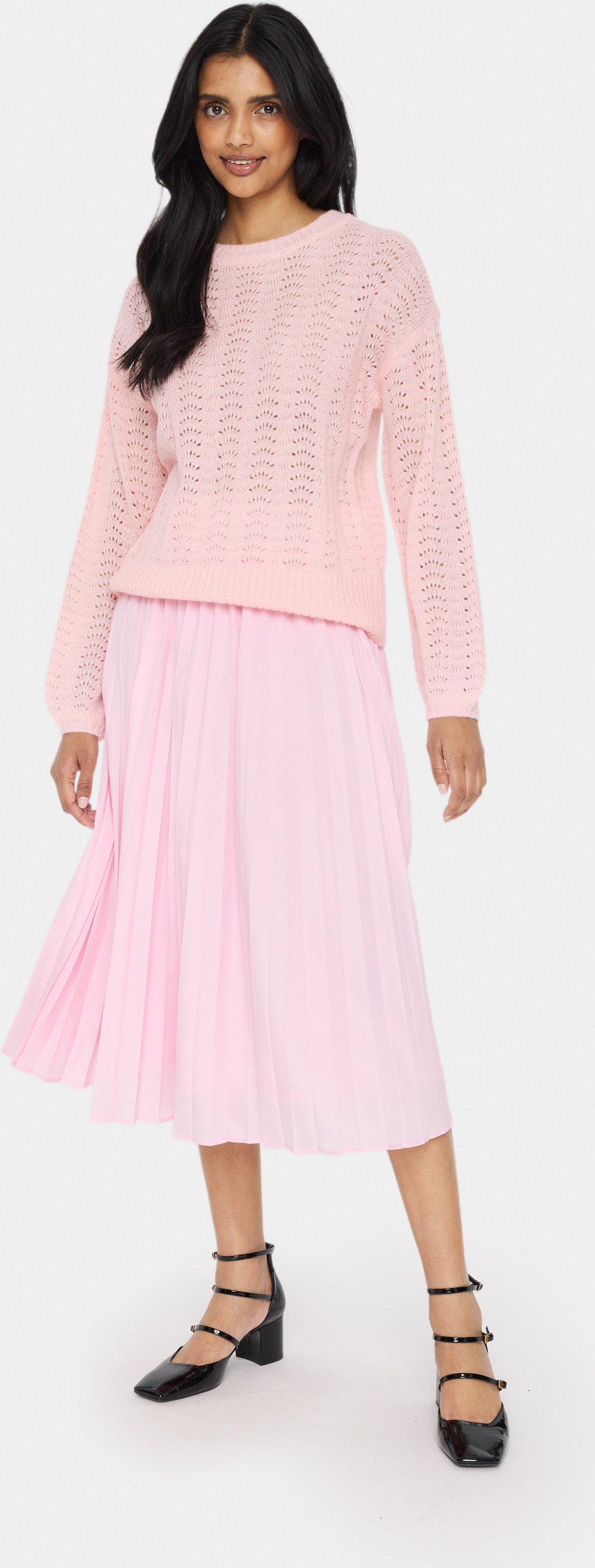 Strickpullover Gerade Passform rose