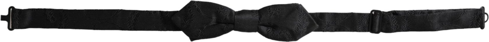 Schwarze Jacquard-Fliege