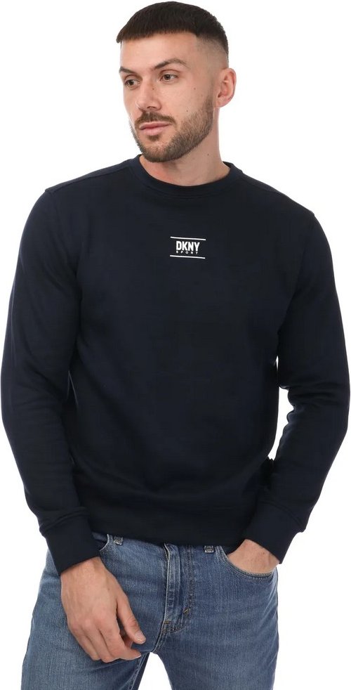 DKNY - Sweatshirt Rundhalsausschnitt für Herren/Damen Unisex (Marineblau)