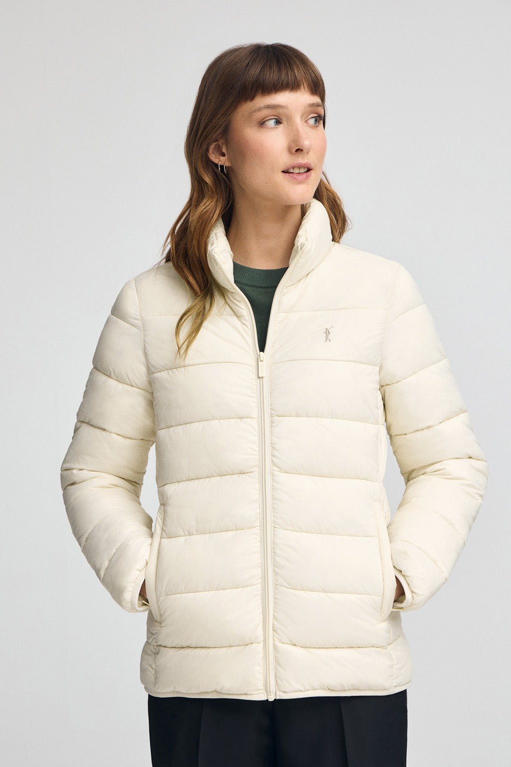 Jacke Salma Embroidery ecru mit Rigby Go-Logo