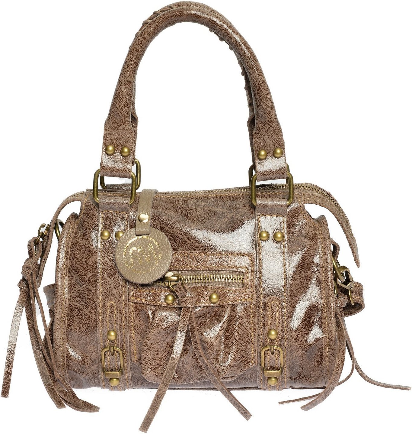 Roberta M Beige Leder Tasche