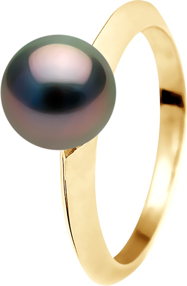 DIADEMA - Ring - Tahiti-Perle - Gelbgold