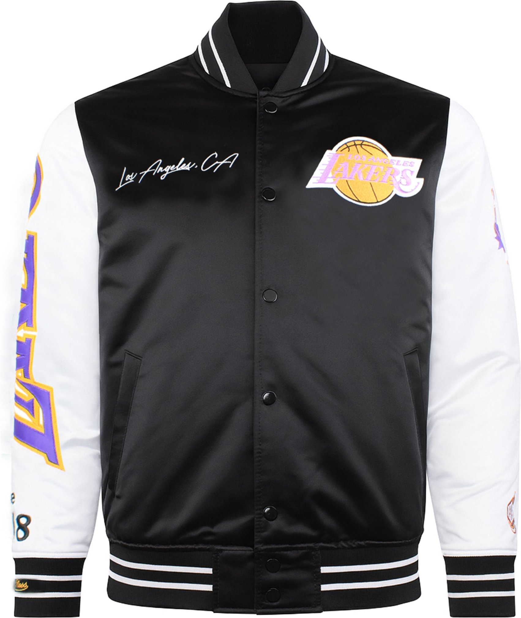 Mitchell & Ness NBA Los Angeles Lakers Herren Satin Bomberjacke