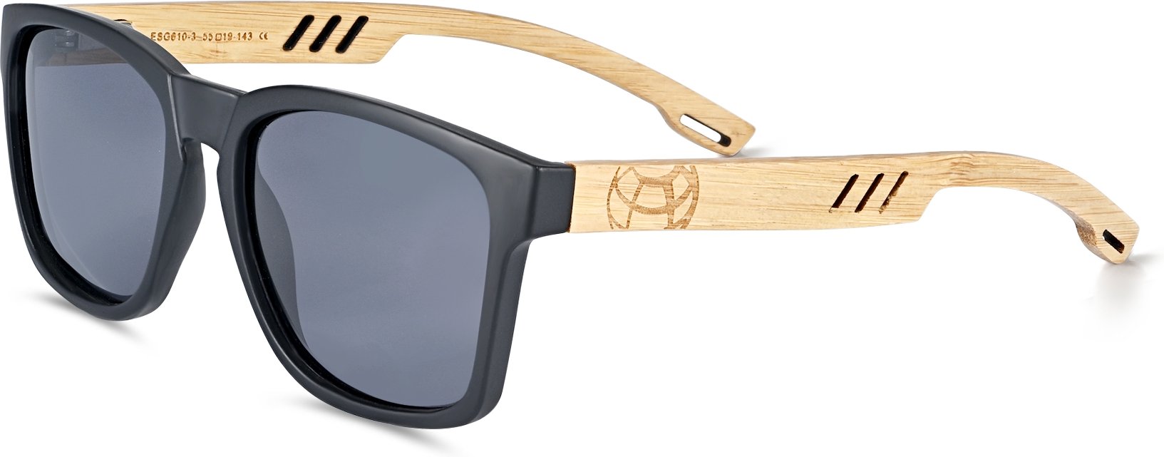 Earth Wood Haven Polarisierte Sonnenbrille - Bambus/Grau