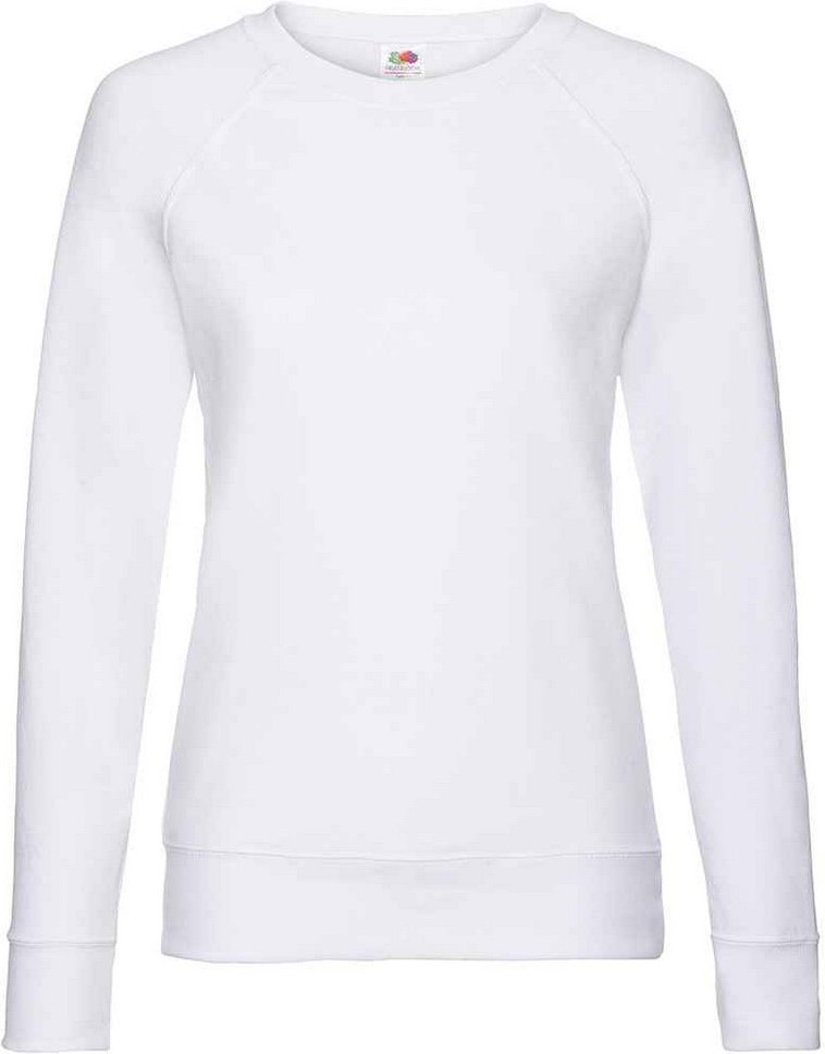 Fruit of the Loom - Sweatshirt für Damen Raglanärmel (Weiß)
