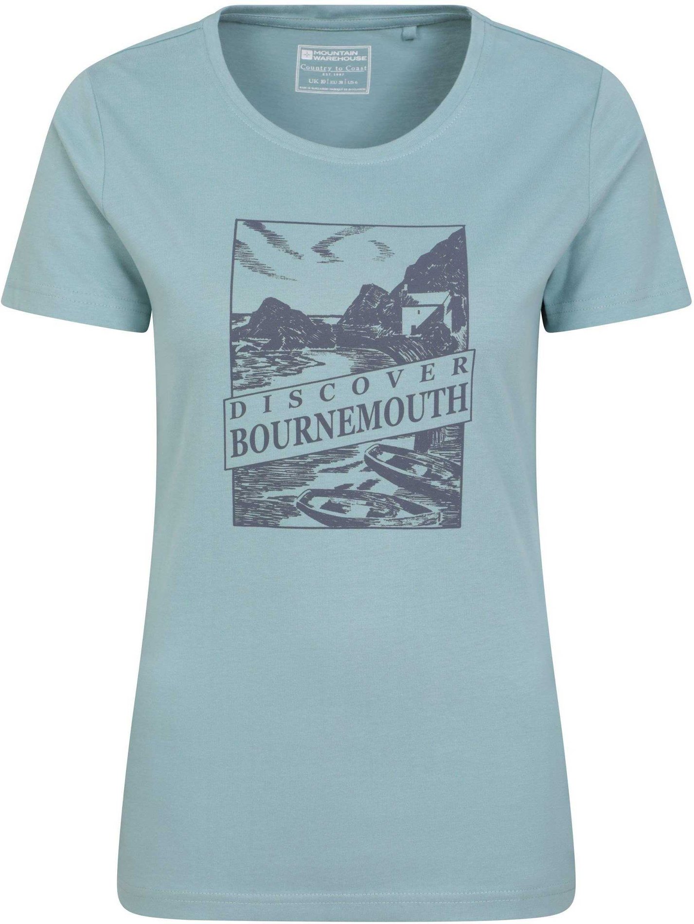 Mountain Warehouse - "Discover Bournemoth" T-Shirt für Damen (Blau)