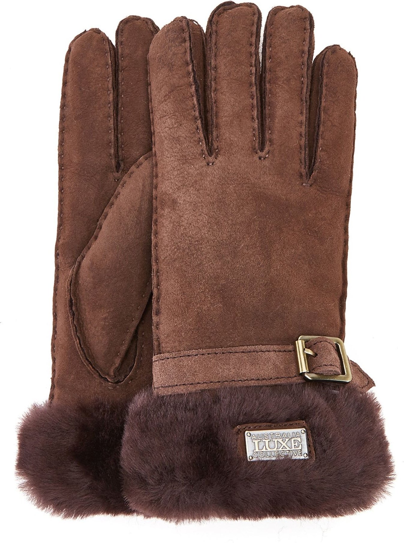 Stulpenhandschuhe aus Wildleder, Beva-Handschuhe